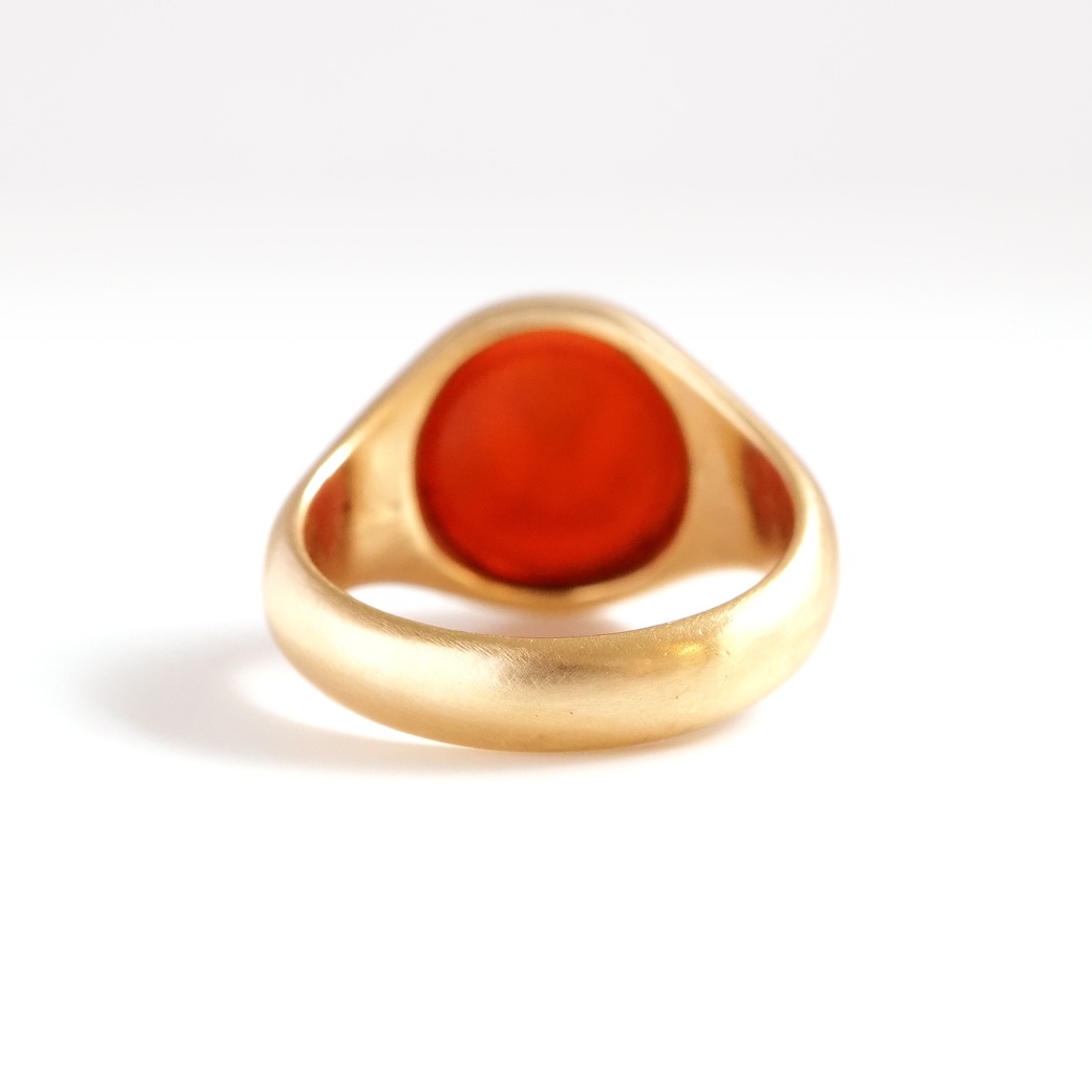 アンティークジュエリー リング カーネリアン インタリオ アンティークリング