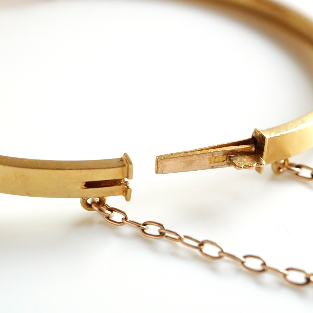 アンティークジュエリー ブレスレット ダイヤモンド ゴールド バングルブレスレット