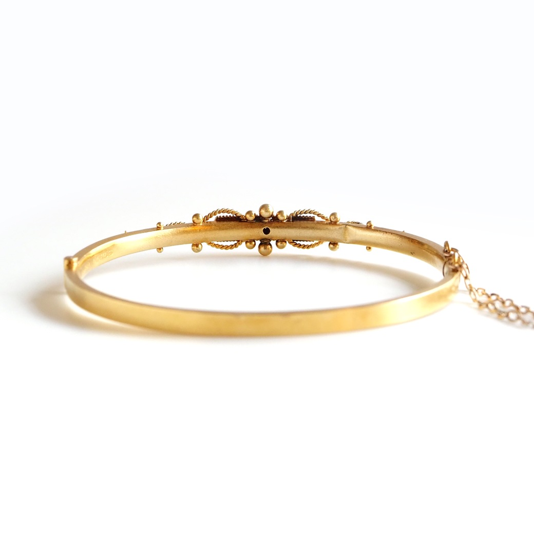 アンティークジュエリー ブレスレット ダイヤモンド ゴールド バングルブレスレット