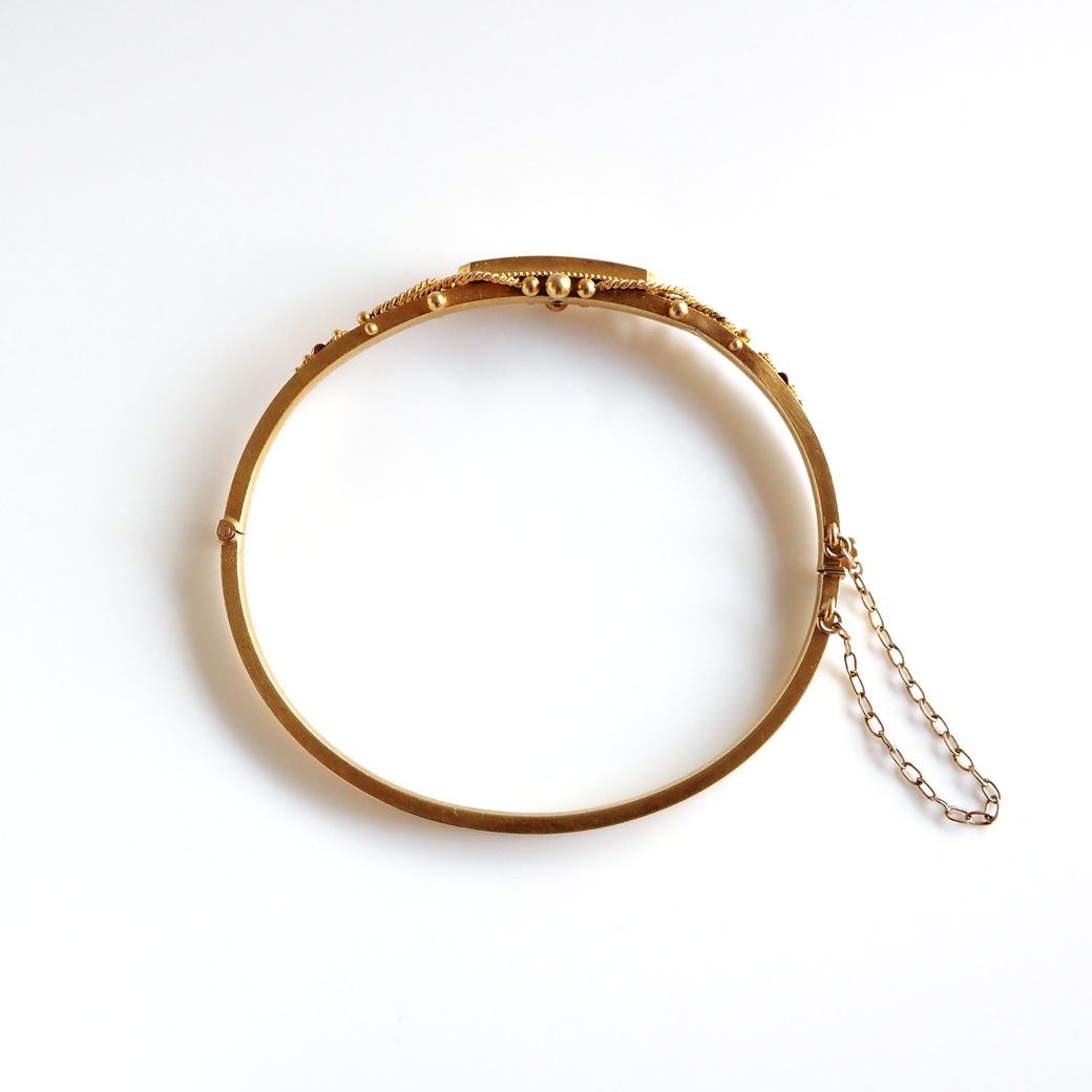 アンティークジュエリー ブレスレット ダイヤモンド ゴールド バングルブレスレット