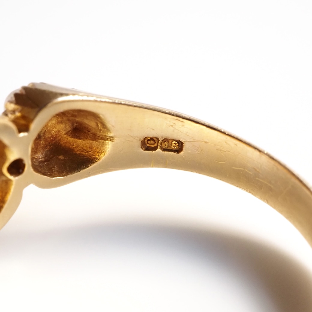 アンティークジュエリー リング パール デマントイドガーネット アンティークリング