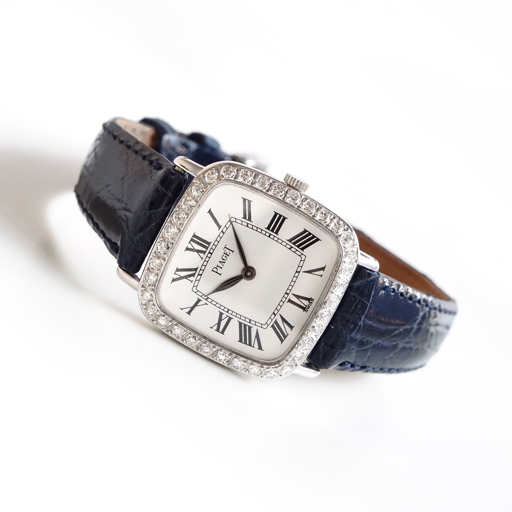 アンティークウォッチ ピアジェ ダイヤモンドベゼル ホワイトゴールドケース