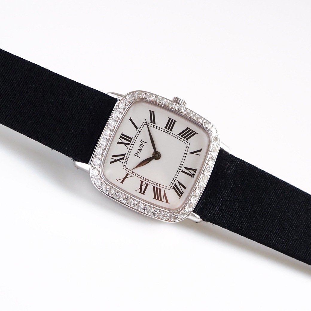 アンティークウォッチ ピアジェ ダイヤモンドベゼル ホワイトゴールドケース