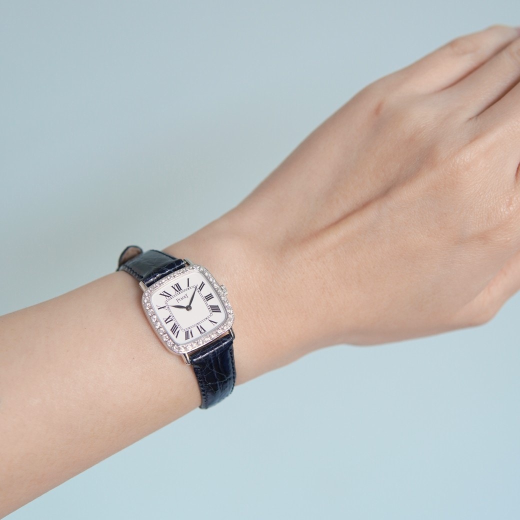 アンティークウォッチ ピアジェ ダイヤモンドベゼル ホワイトゴールドケース