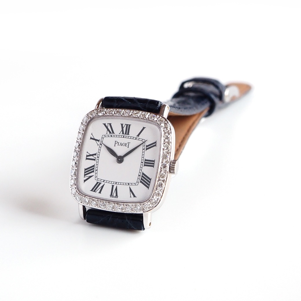 アンティークウォッチ ピアジェ ダイヤモンドベゼル ホワイトゴールドケース