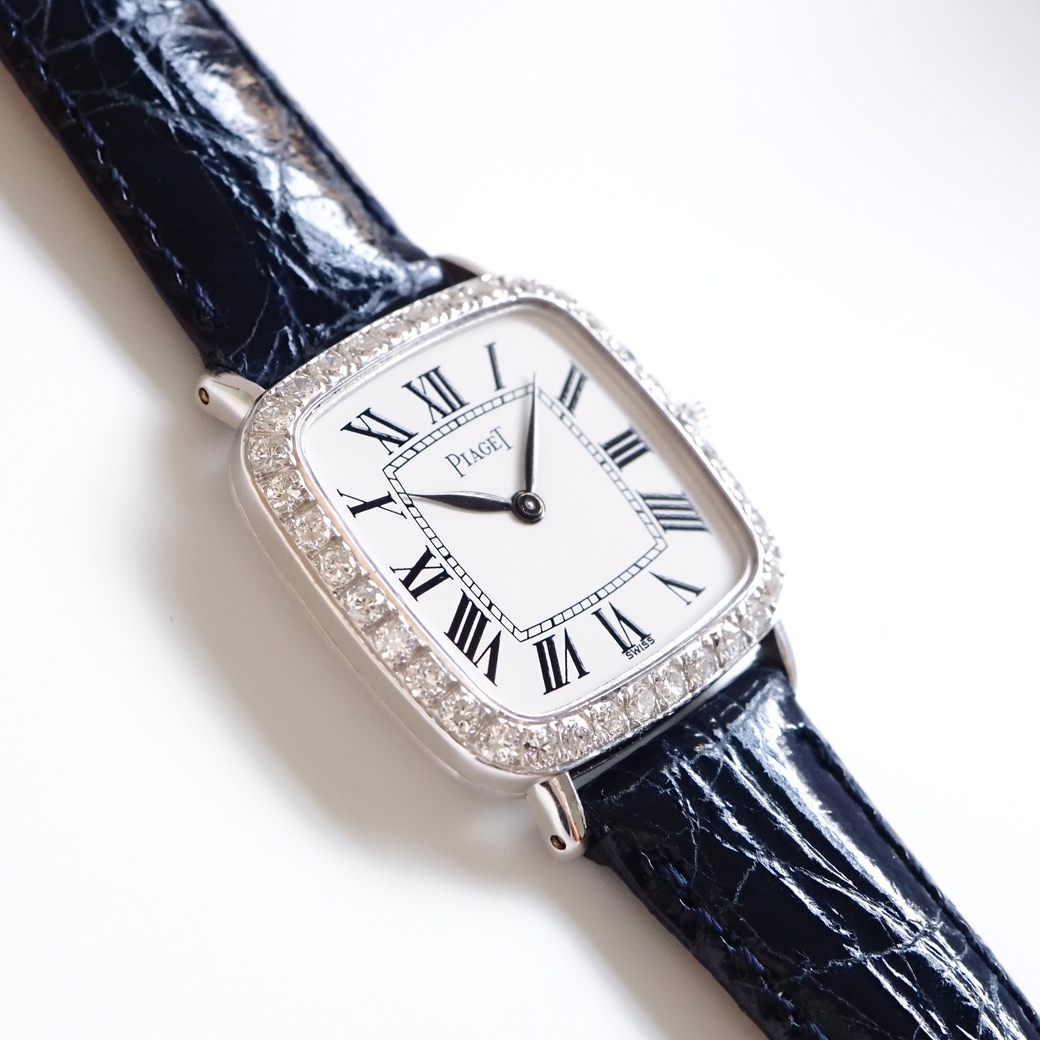 アンティークウォッチ ピアジェ ダイヤモンドベゼル ホワイトゴールドケース