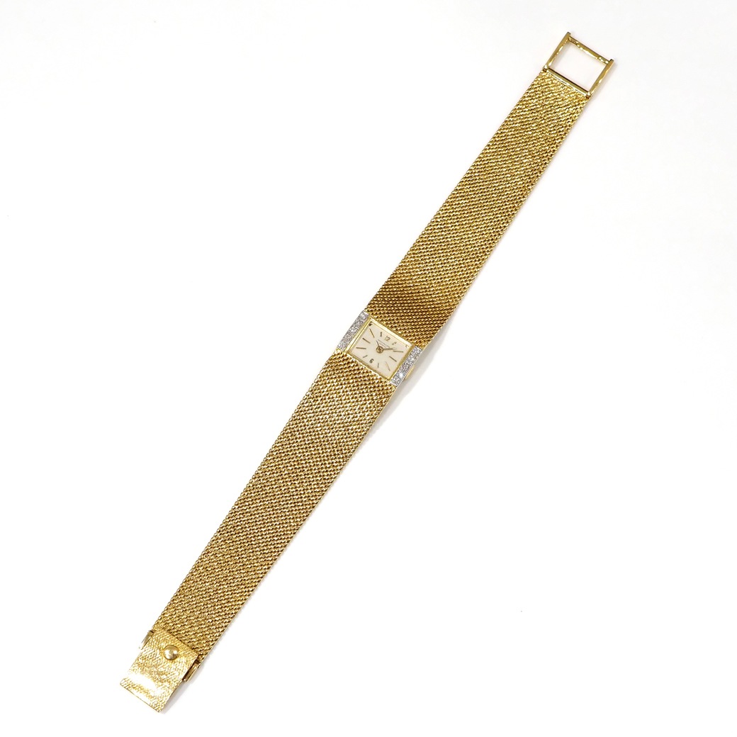 アンティークウォッチ パテック・フィリップ ダイヤモンドアクセント レクタンギュラー ゴールドケース ブレスレット