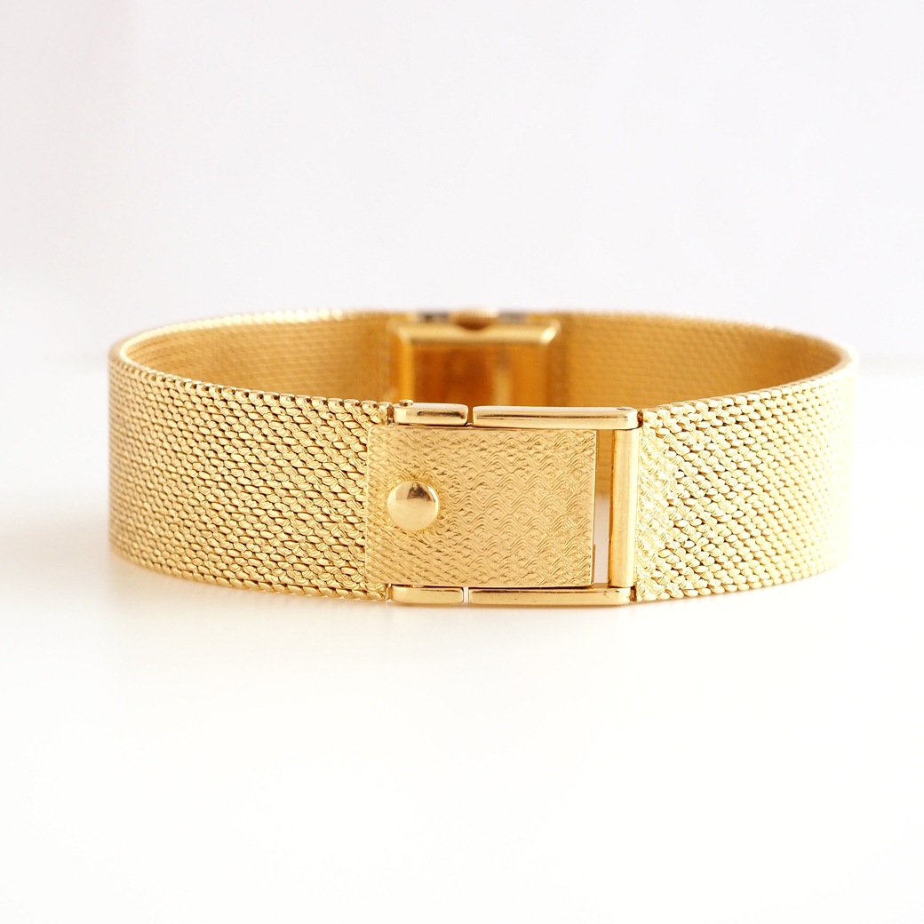 アンティークウォッチ パテック・フィリップ ダイヤモンドアクセント レクタンギュラー ゴールドケース ブレスレット