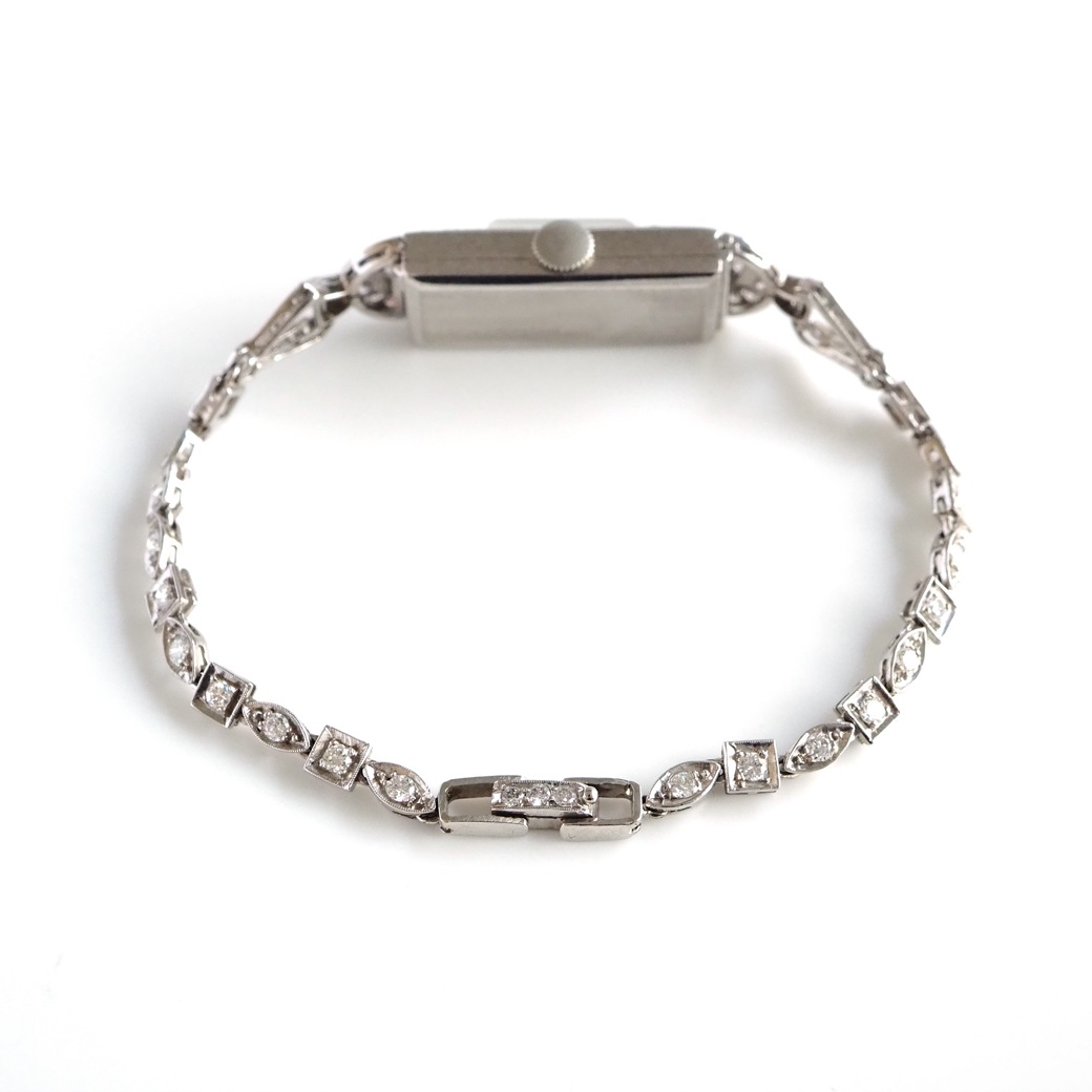 アンティークウォッチ ロンジン アール・デコ ダイヤモンド装飾 レクタンギュラーケース