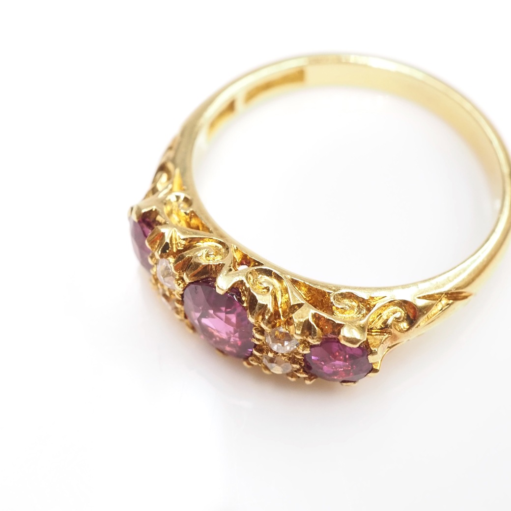 アンティークジュエリー アンティークリング アンティーク ルビー