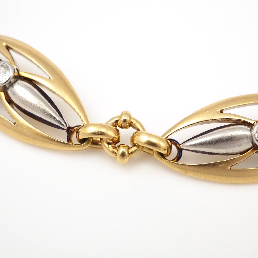 アンティークジュエリー アンティークブレスレット フレンチ プラチナ