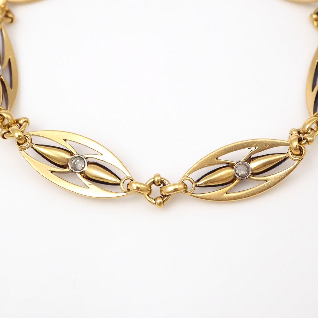 アンティーク ブレスレット アンティークジュエリー アンティークブレスレット フレンチ プラチナ