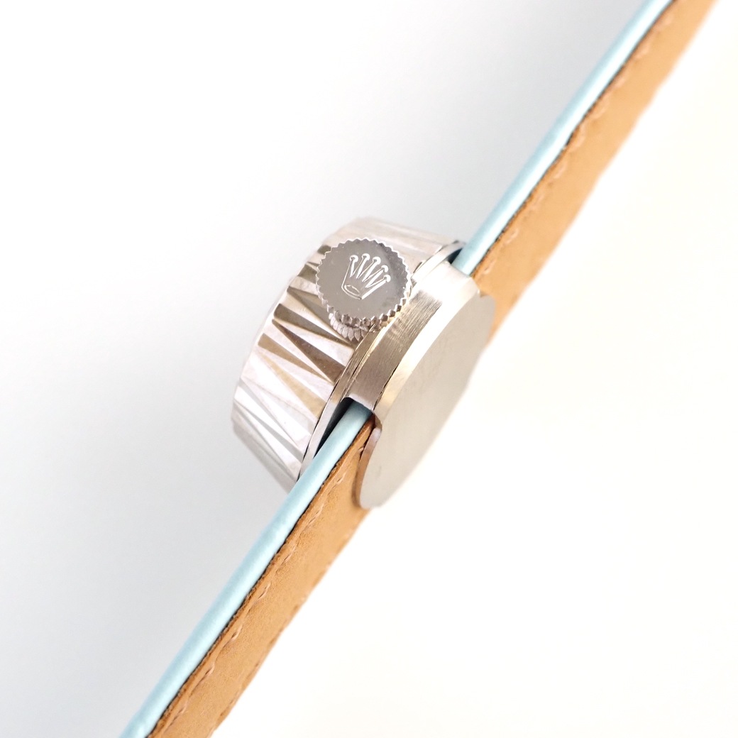 アンティークウォッチ ロレックス カメレオン カットガラス ラウンド ホワイトゴールドケース