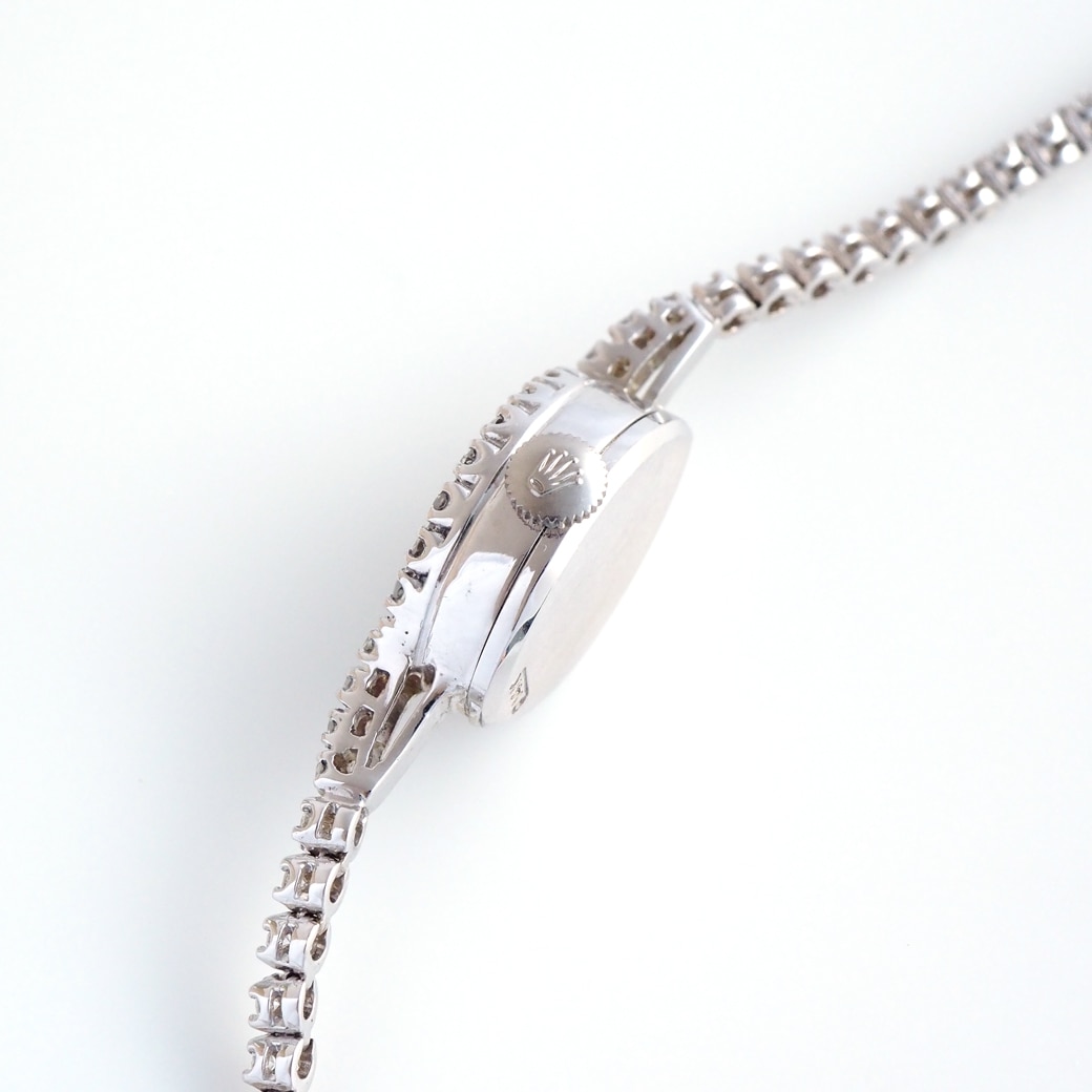 アンティークウォッチ ロレックス ダイヤモンドベゼル マーキス ホワイトゴールドケース ブレスレット