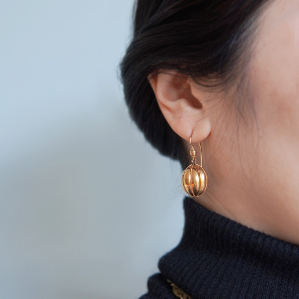 アンティークジュエリー アンティークイヤリング&ピアス ゴールド