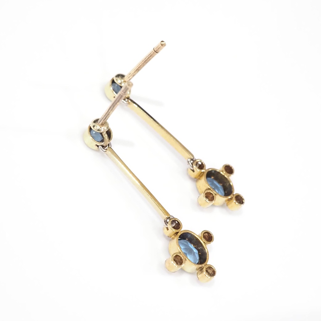 アンティークジュエリー アンティークイヤリング&ピアス アクアマリン