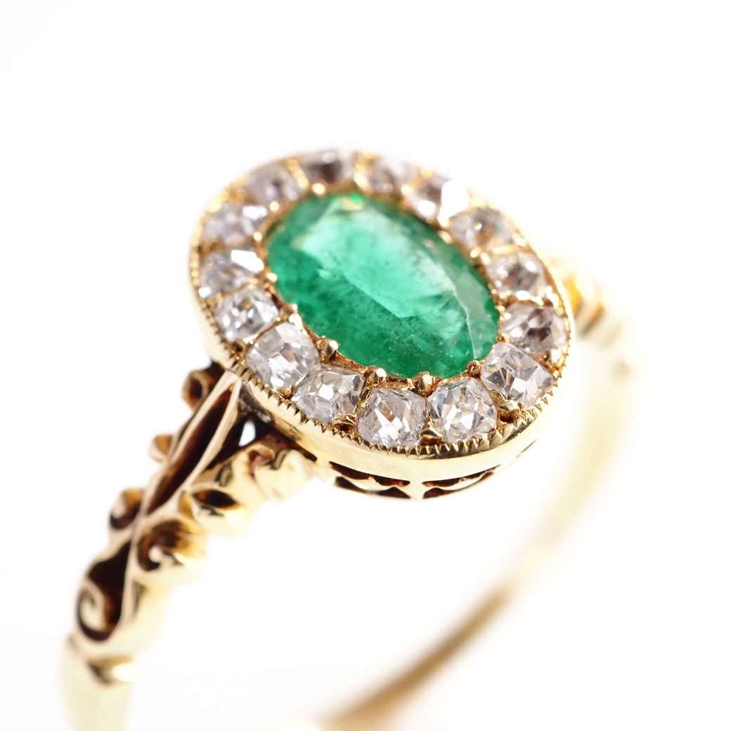 ビンテージ　エメラルド　ダイヤ　リング Vintage Collection (ビンテージコレクション) Emerald Diamond