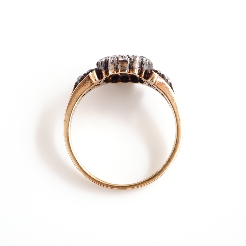 アンティークジュエリー リング オパールダイヤモンド アンティークリング