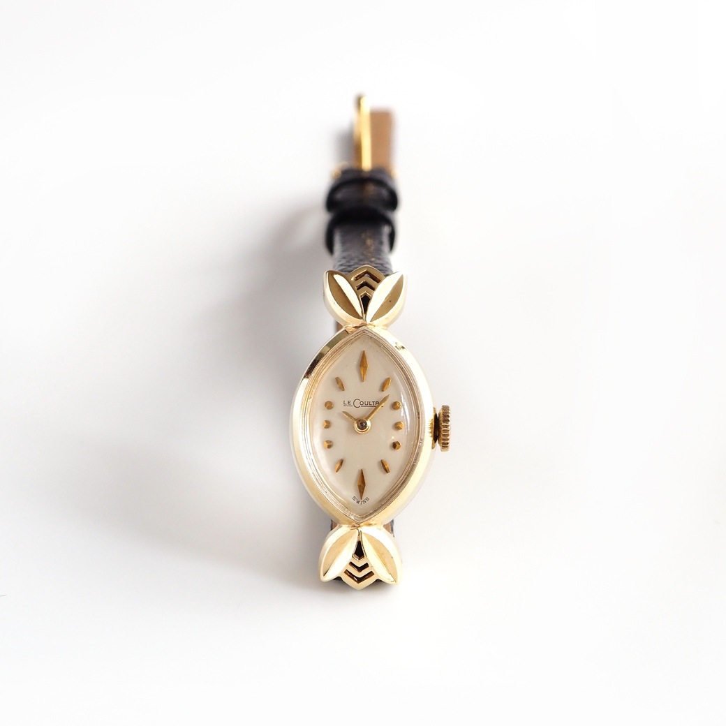 アンティークウォッチ ジャガー・ルクルト 装飾ラグ マーキス イエローゴールドケース