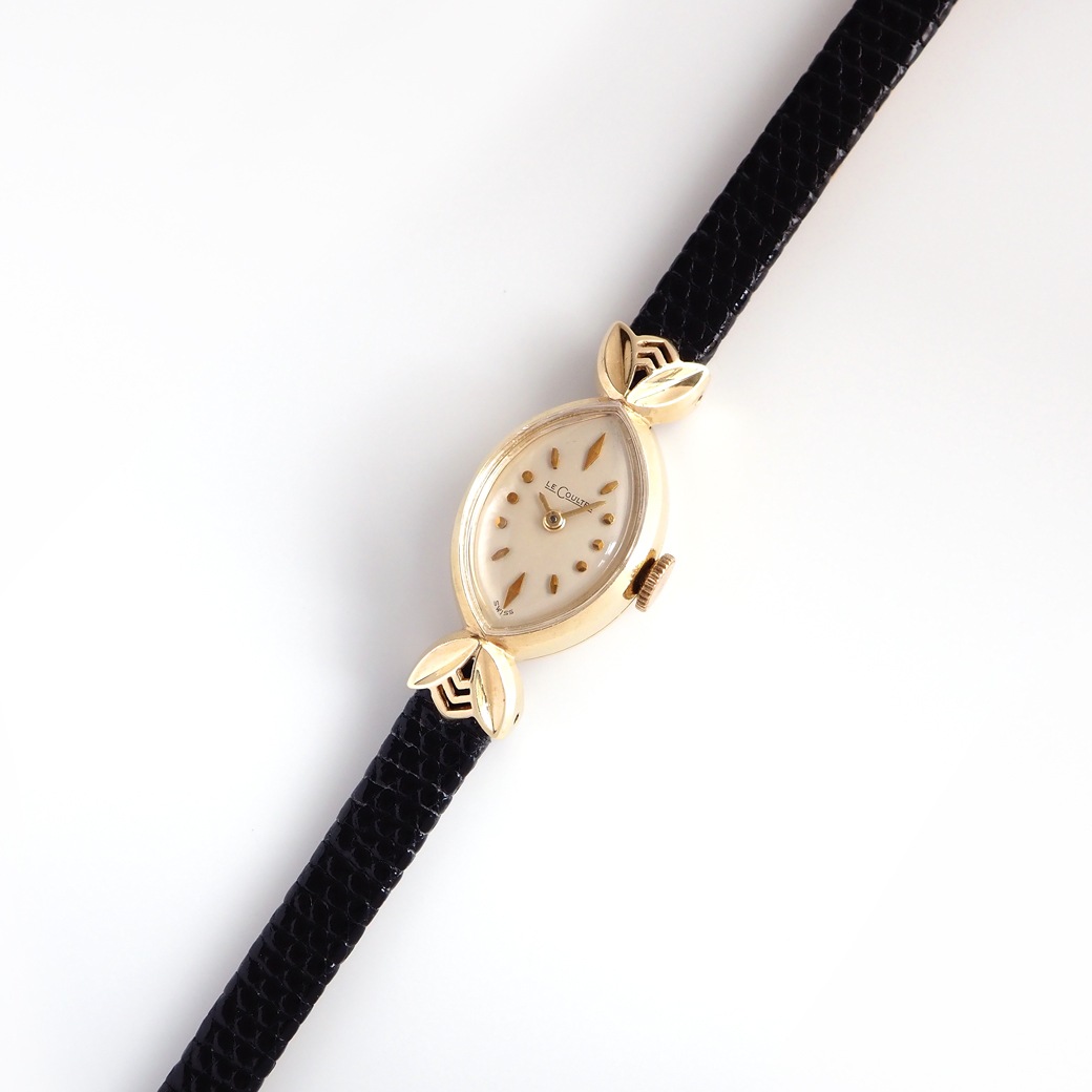 アンティークウォッチ ジャガー・ルクルト 装飾ラグ マーキス イエローゴールドケース