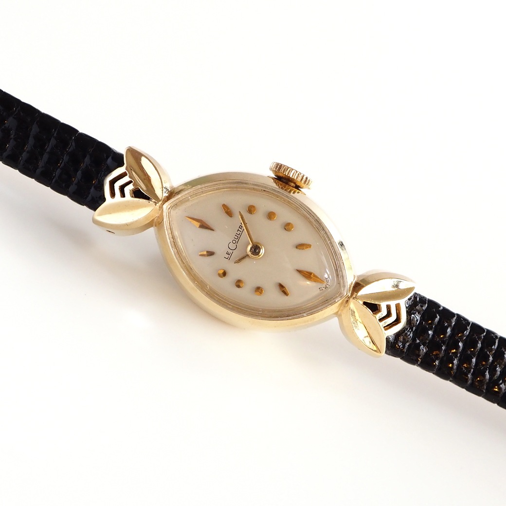 アンティークウォッチ ジャガー・ルクルト 装飾ラグ マーキス イエローゴールドケース