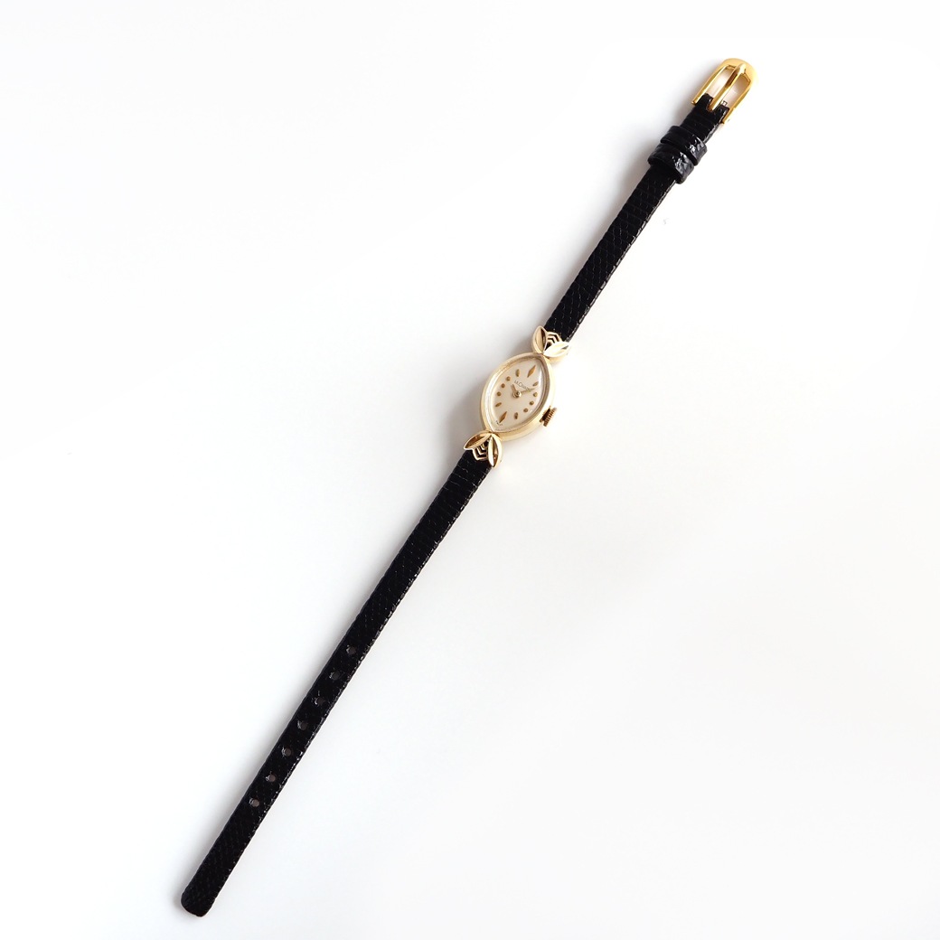 アンティークウォッチ ジャガー・ルクルト 装飾ラグ マーキス イエローゴールドケース