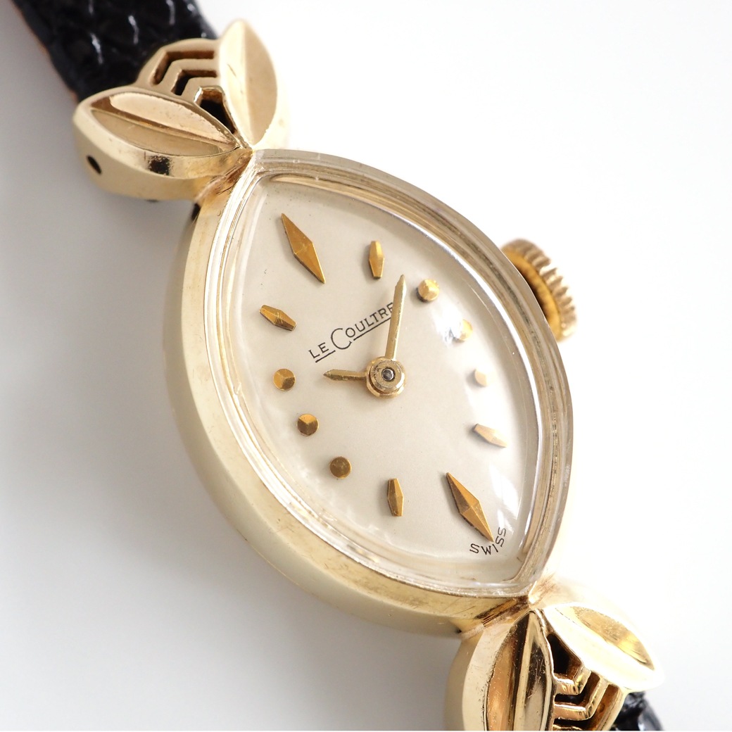 アンティークウォッチ ジャガー・ルクルト 装飾ラグ マーキス イエローゴールドケース