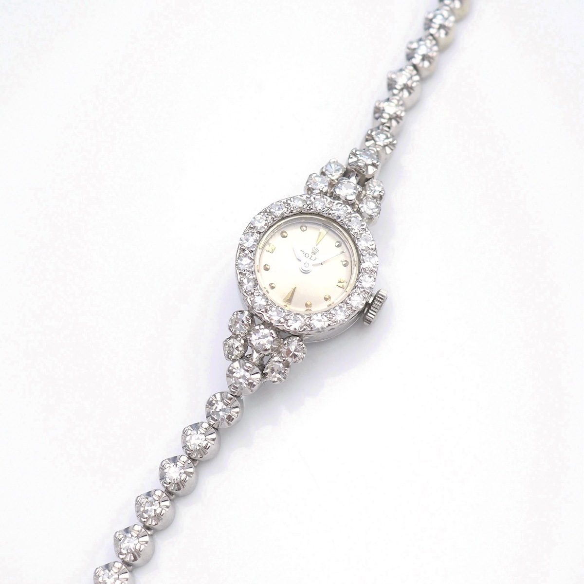 アンティークウォッチ ロレックス ダイヤモンドベゼル ブレスレット