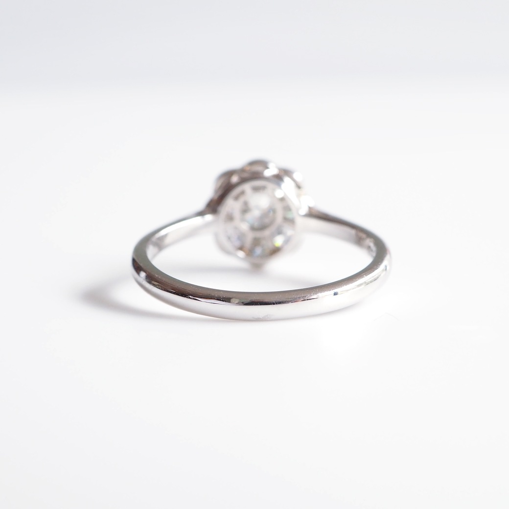 アンティークジュエリー リプロダクション City of London シティオブロンドン ダイヤモンド クラスターリング