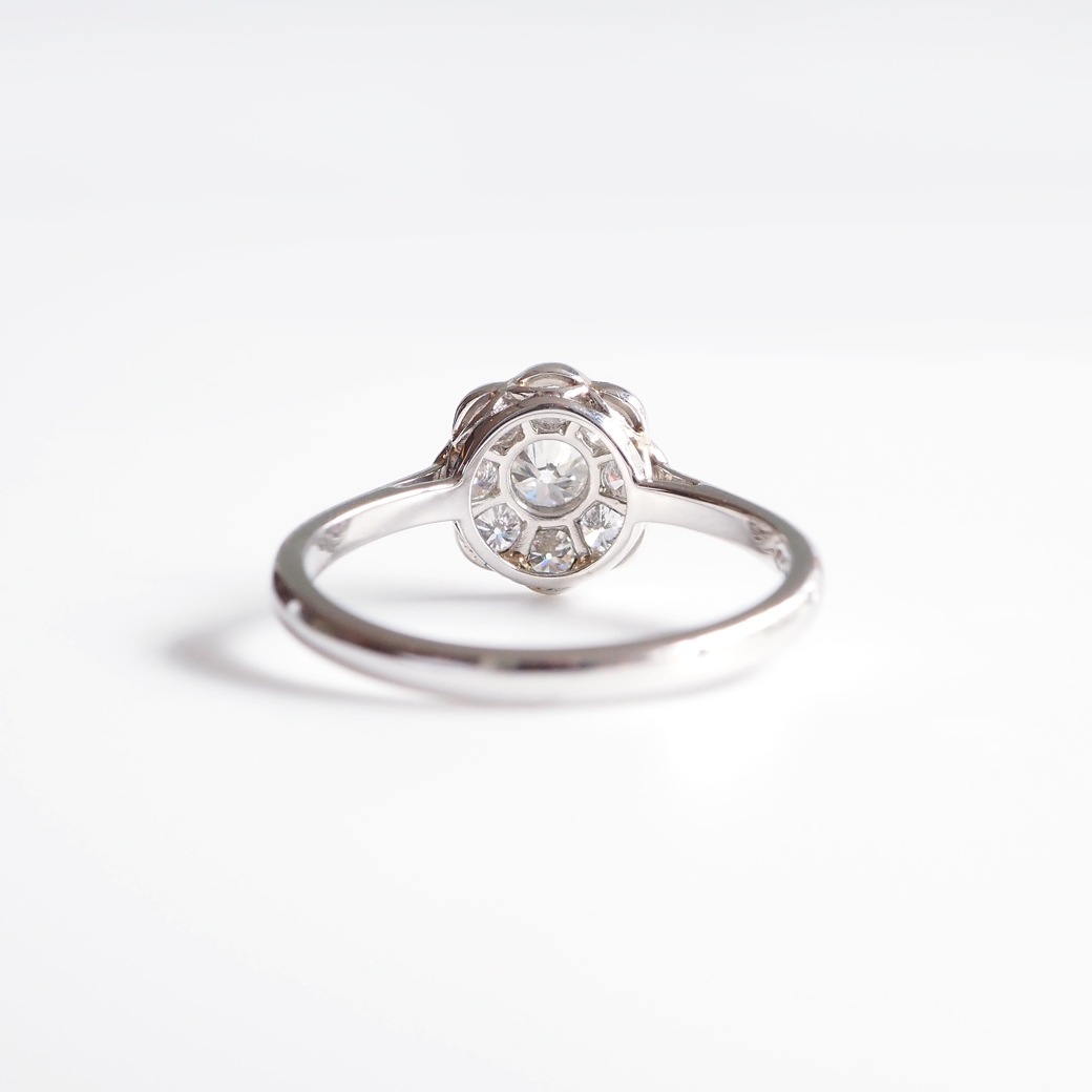 アンティークジュエリー リプロダクション City of London シティオブロンドン ダイヤモンド クラスターリング