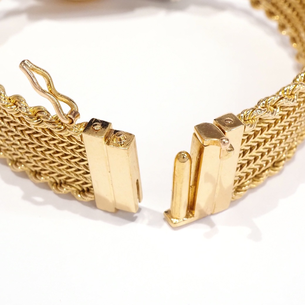 アンティークウォッチ ロレックス ルビー ダイヤモンド装飾 カバーウォッチ ゴールドブレスレット