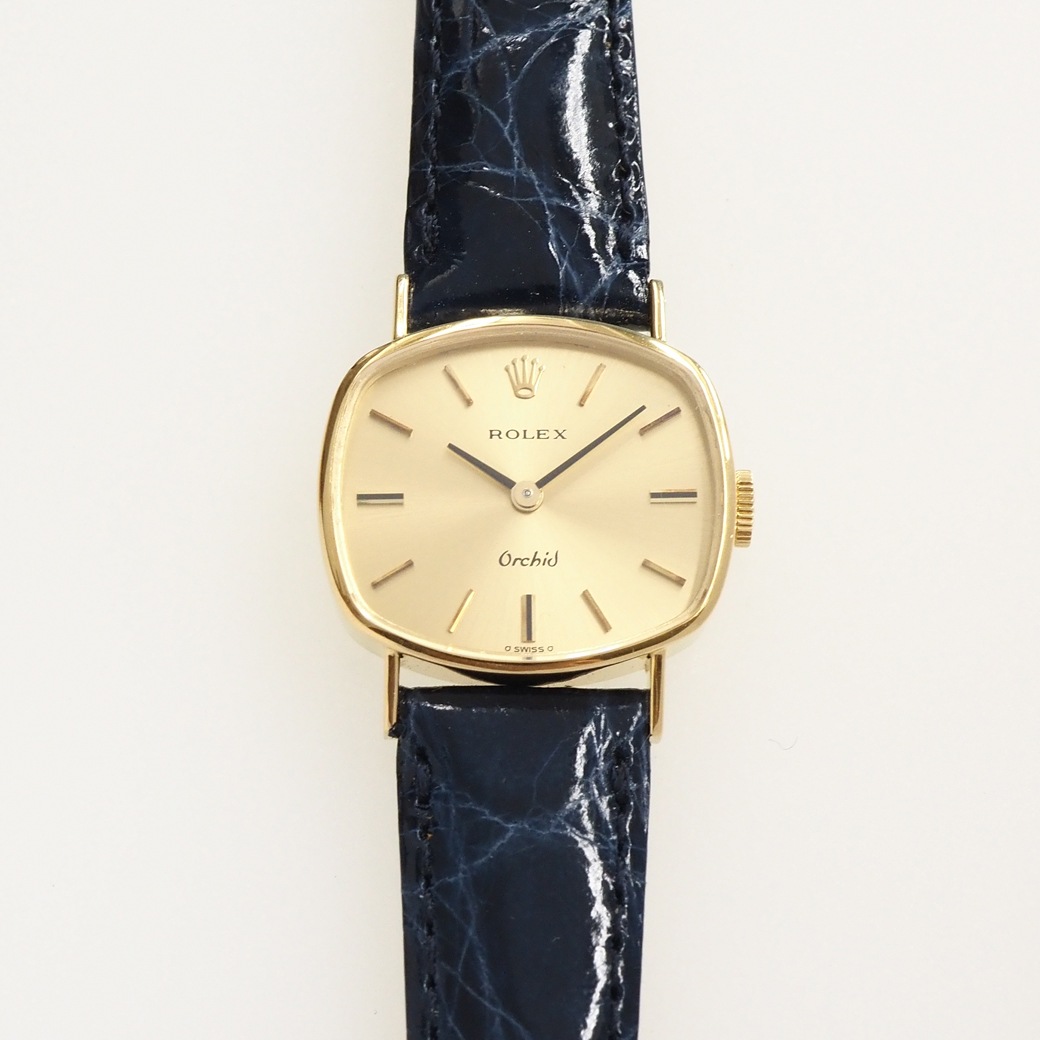 アンティークウォッチ ロレックス Orchid ユニークシェイプ YGケース