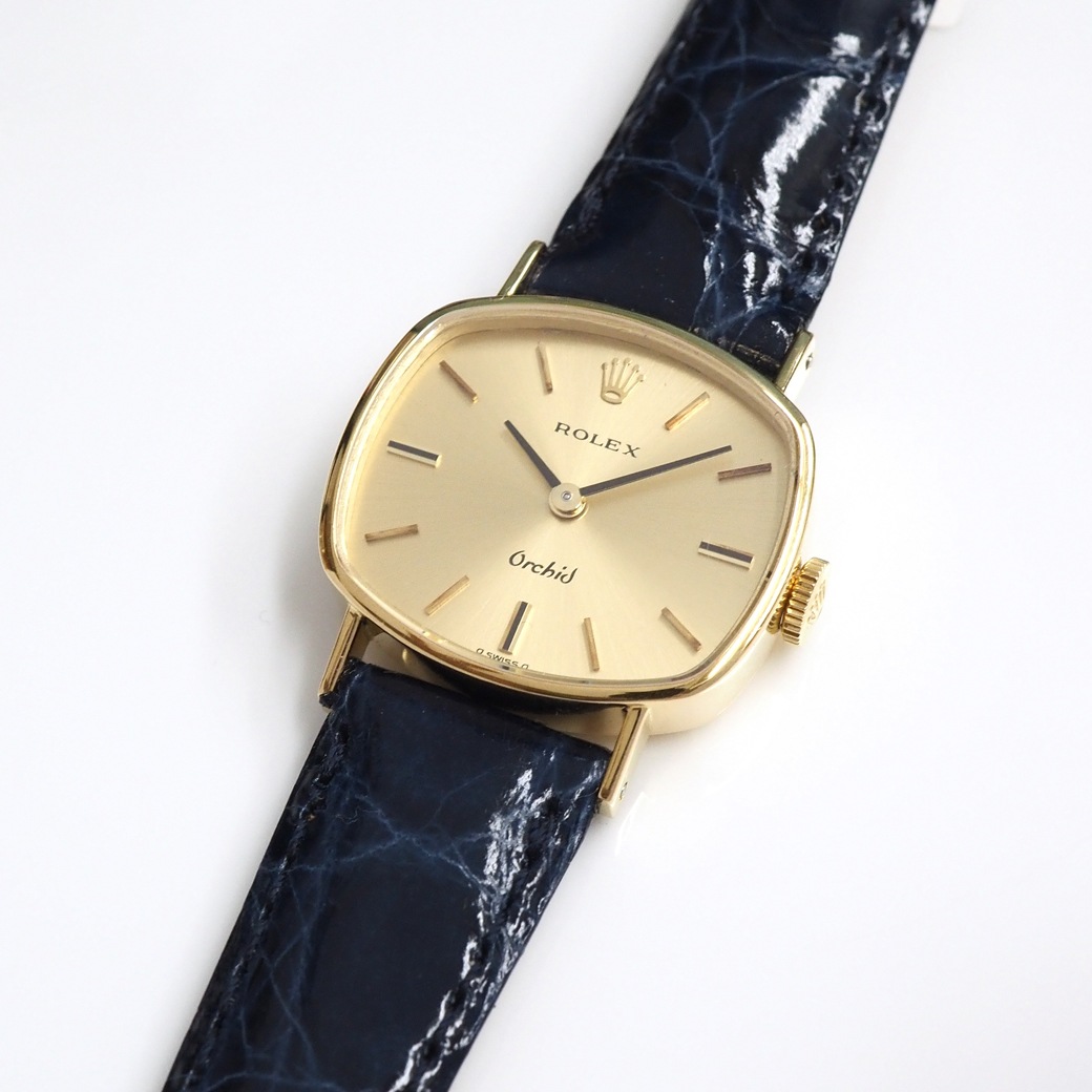 アンティークウォッチ ロレックス Orchid ユニークシェイプ YGケース