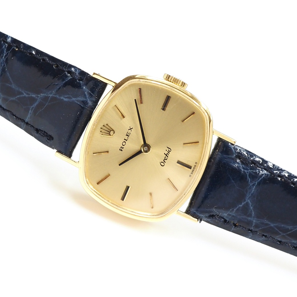 アンティークウォッチ ロレックス Orchid ユニークシェイプ YGケース