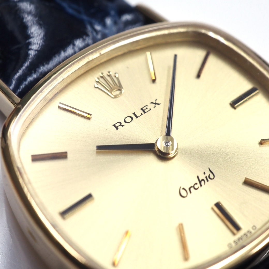 アンティークウォッチ ロレックス Orchid ユニークシェイプ YGケース
