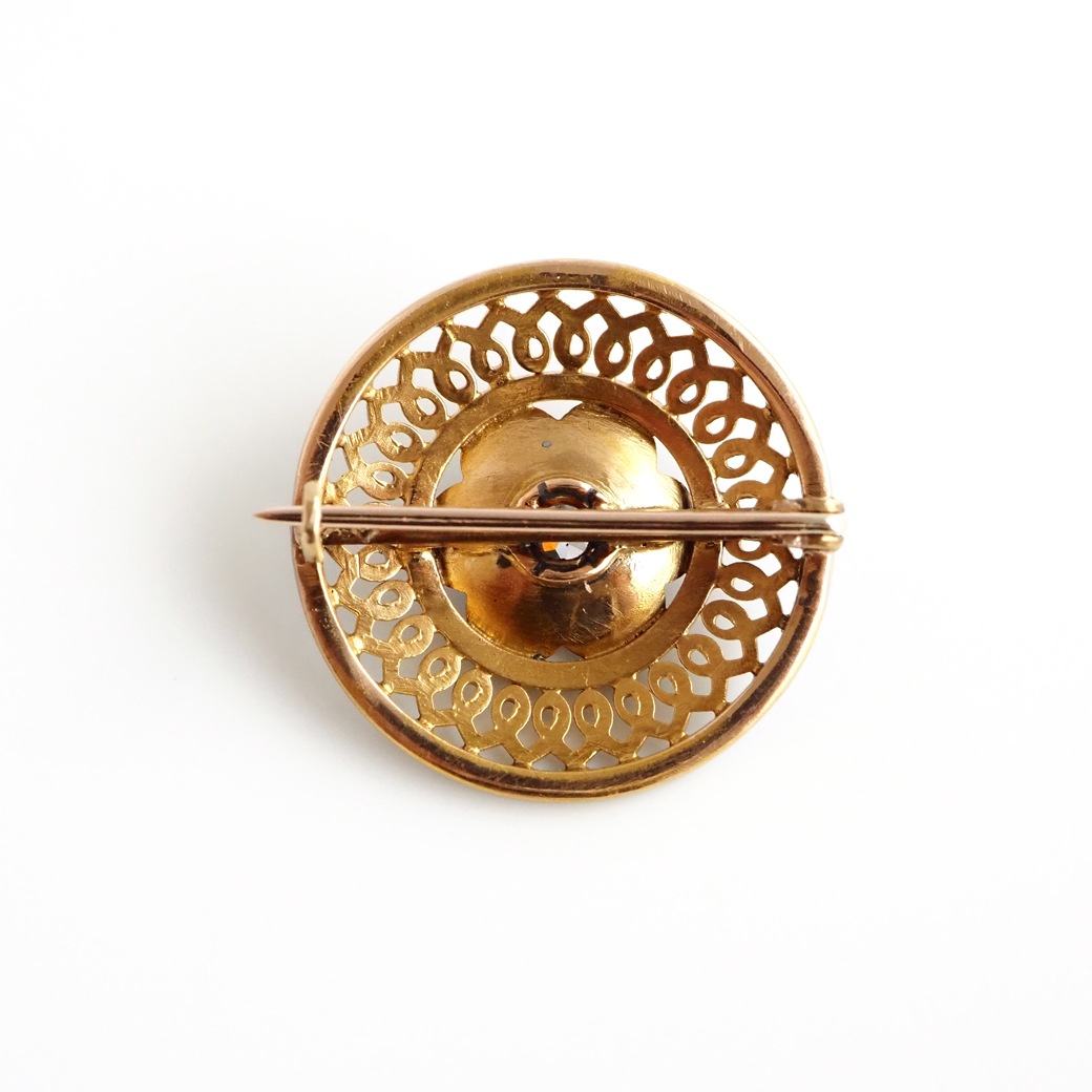 アンティークジュエリー ブローチ エナメル ダイヤモンド アンティークブローチ