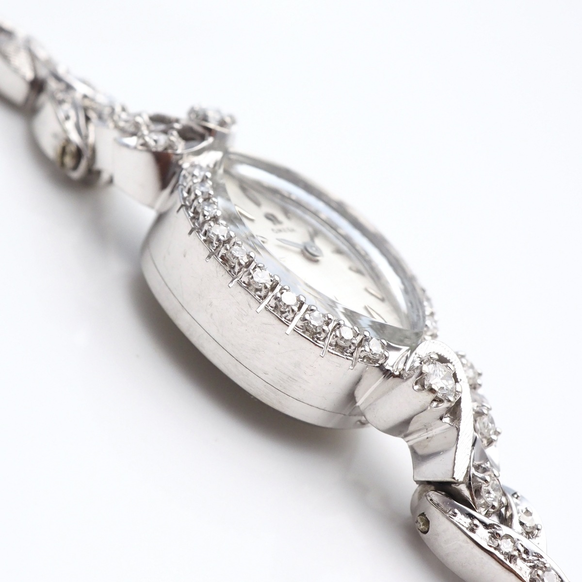 アンティークウォッチ オメガ ダイヤモンドベゼル マーキス WGケースブレスレット