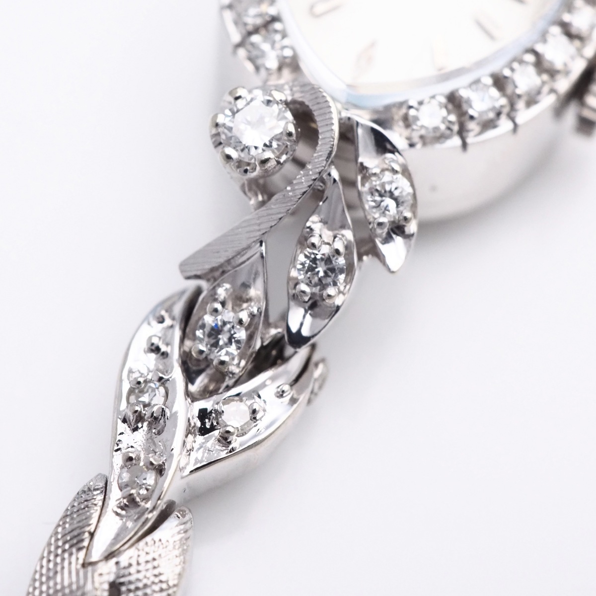 アンティークウォッチ オメガ ダイヤモンドベゼル マーキス WGケースブレスレット