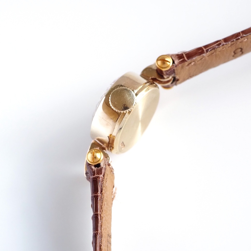 アンティークウォッチ ロレックス カットガラス ラウンド ゴールドケース