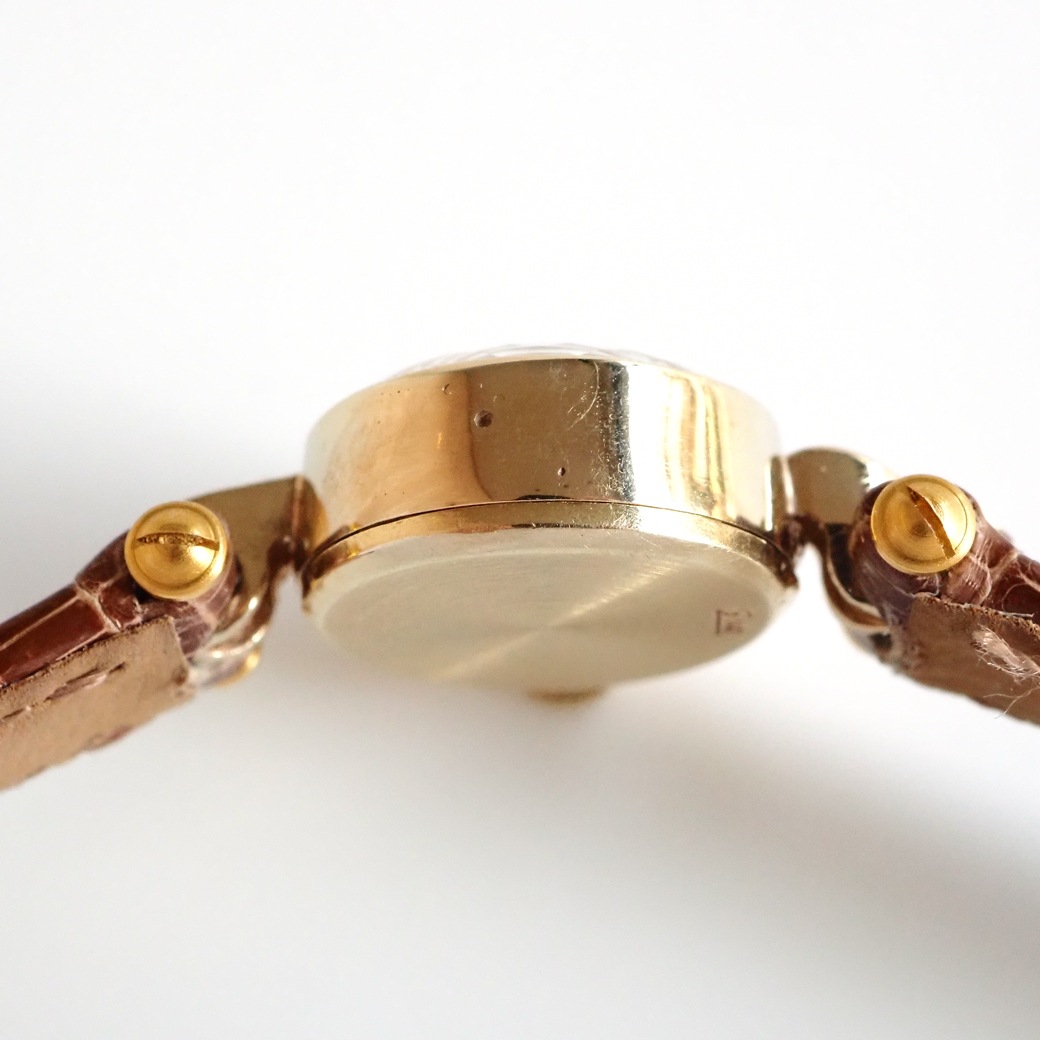 アンティークウォッチ ロレックス カットガラス ラウンド ゴールドケース