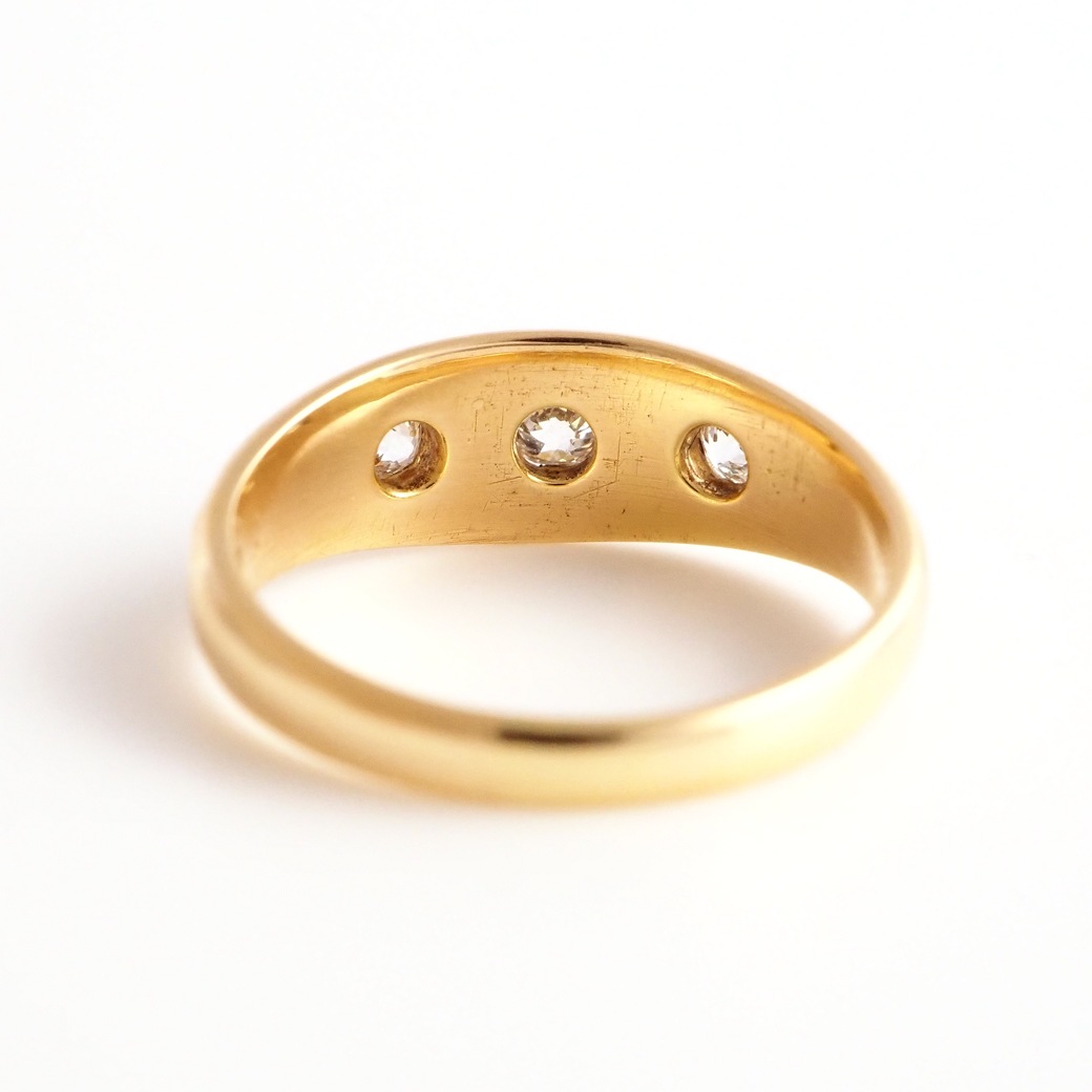 アンティークジュエリー リング ダイヤモンド ゴールド アンティーク ジプシーリング