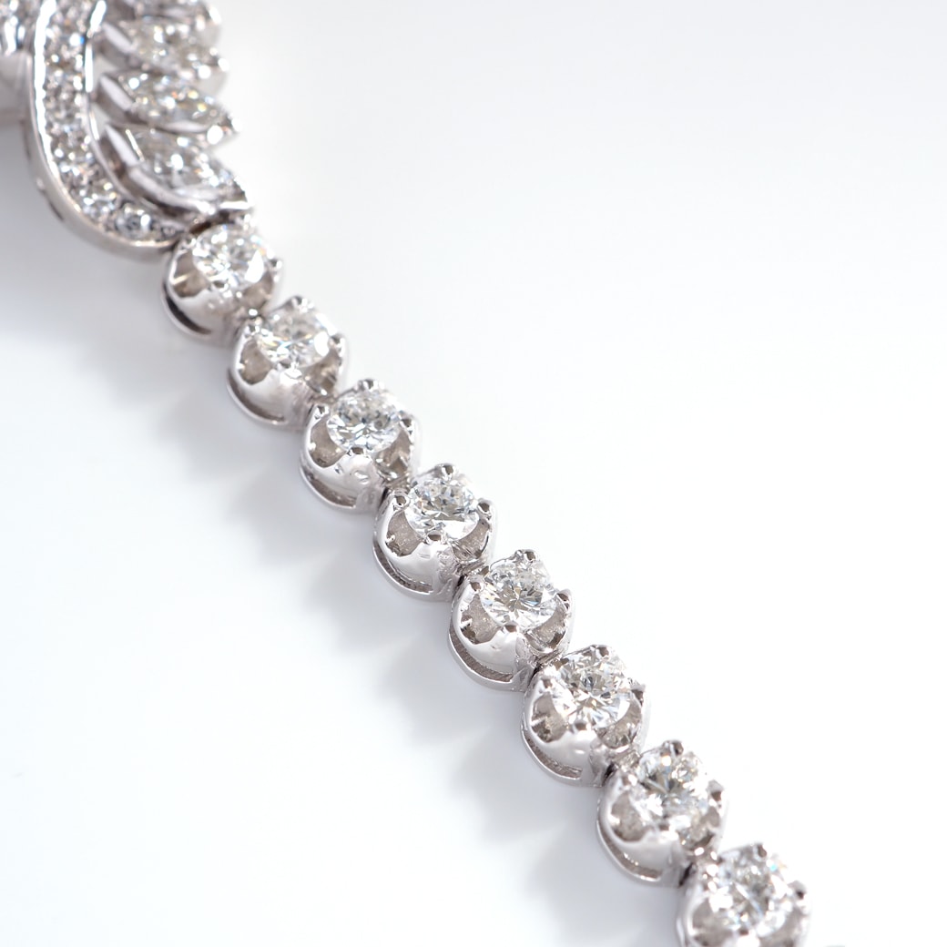 アンティークウォッチ ロレックス ダイヤモンド装飾 ラウンド ホワイトゴールドケース ブレスレット