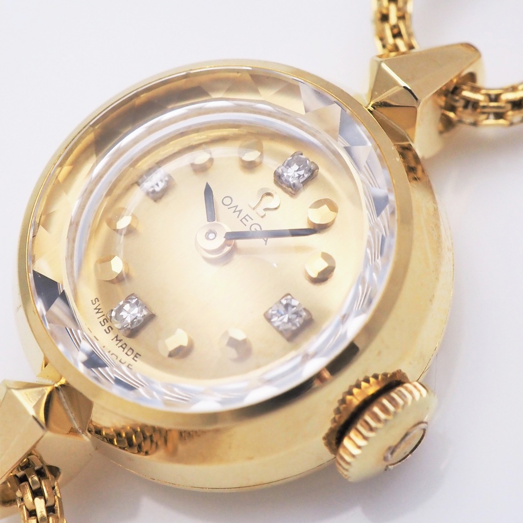 アンティークウォッチ アンティークオメガ ダイヤモンドインデックス