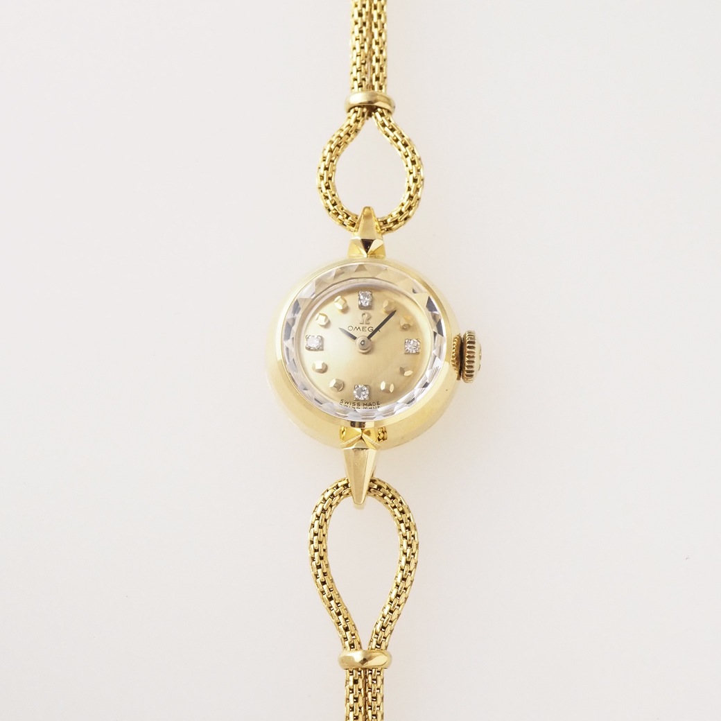 アンティークウォッチ アンティークオメガ ダイヤモンドインデックス