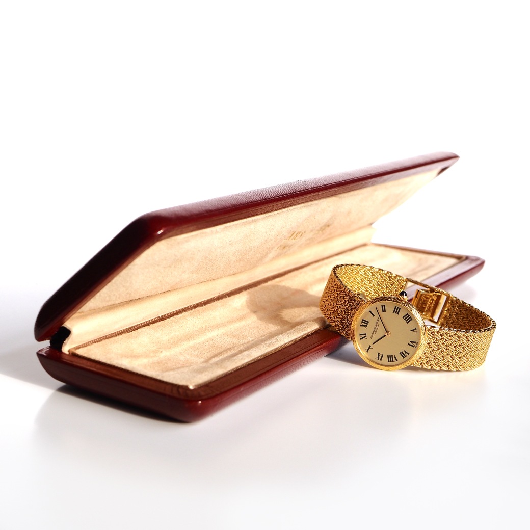 アンティークウォッチ オーデマ・ピゲ 装飾ベゼル ラウンド ゴールドケース ブレスレット BOX付