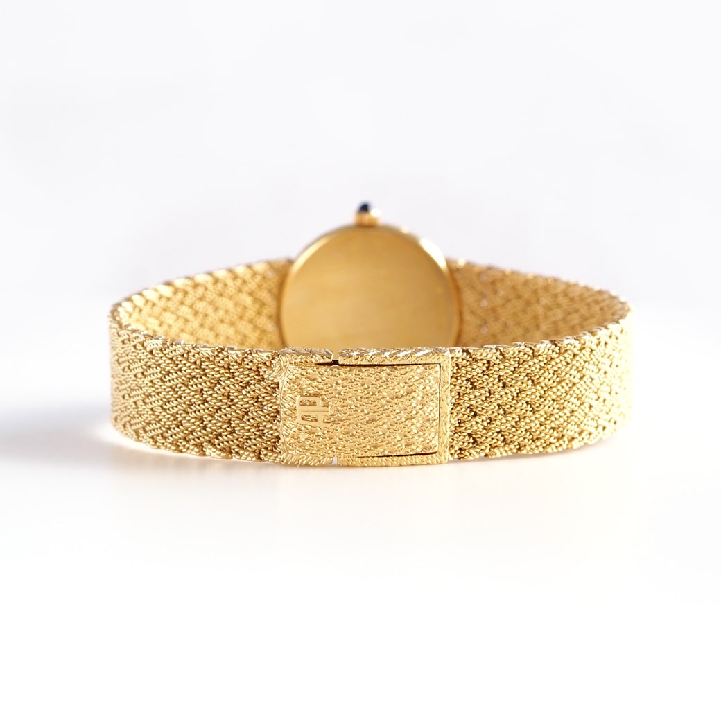 アンティークウォッチ オーデマ・ピゲ 装飾ベゼル ラウンド ゴールドケース ブレスレット BOX付