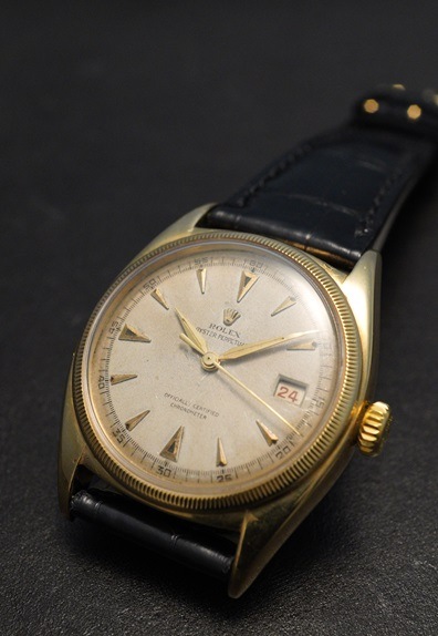 希少 ROLEX 初期型 デイトジャスト ビッグバブルバック Ref.6305