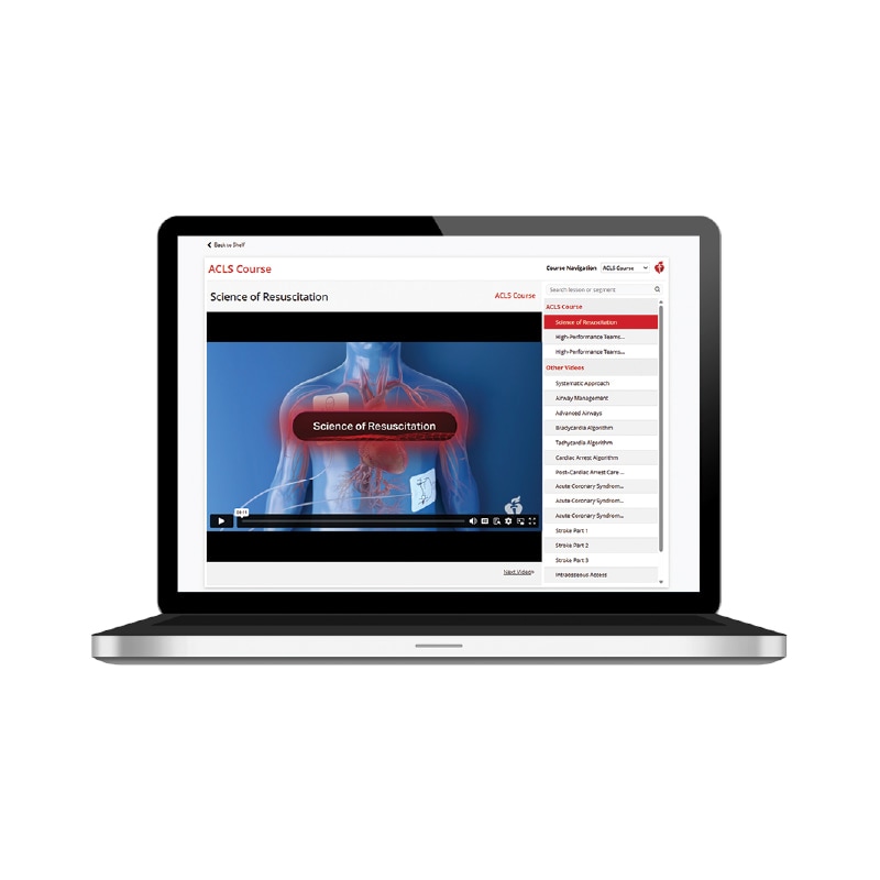 ACLS Provider Course Videos: Digital and Streaming 2025（英語版）