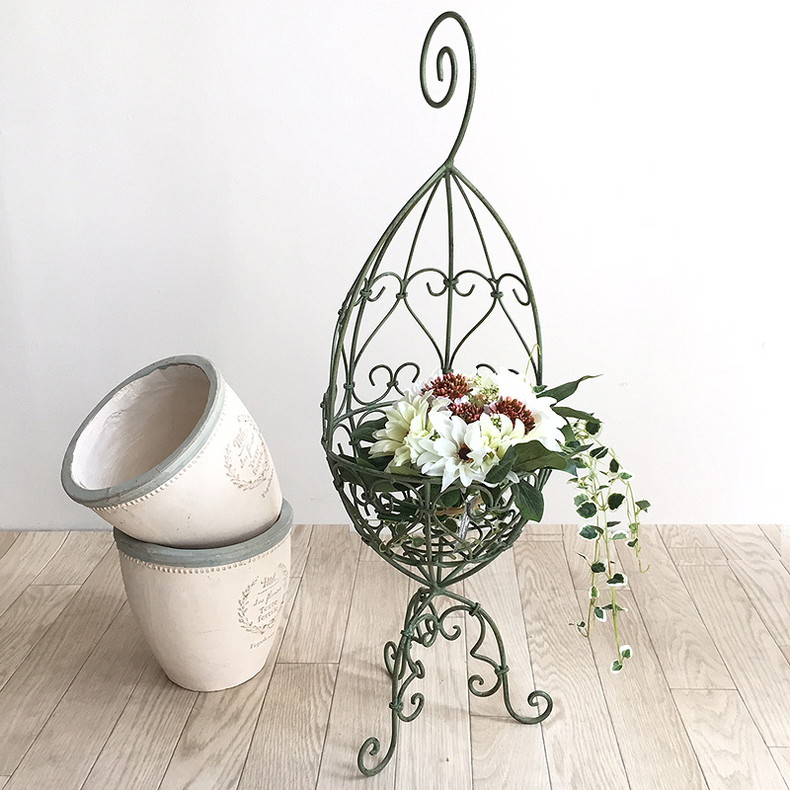 シャビーグリーンフラワースタンドs インテリア ガーデン通販 Sherrytrifle