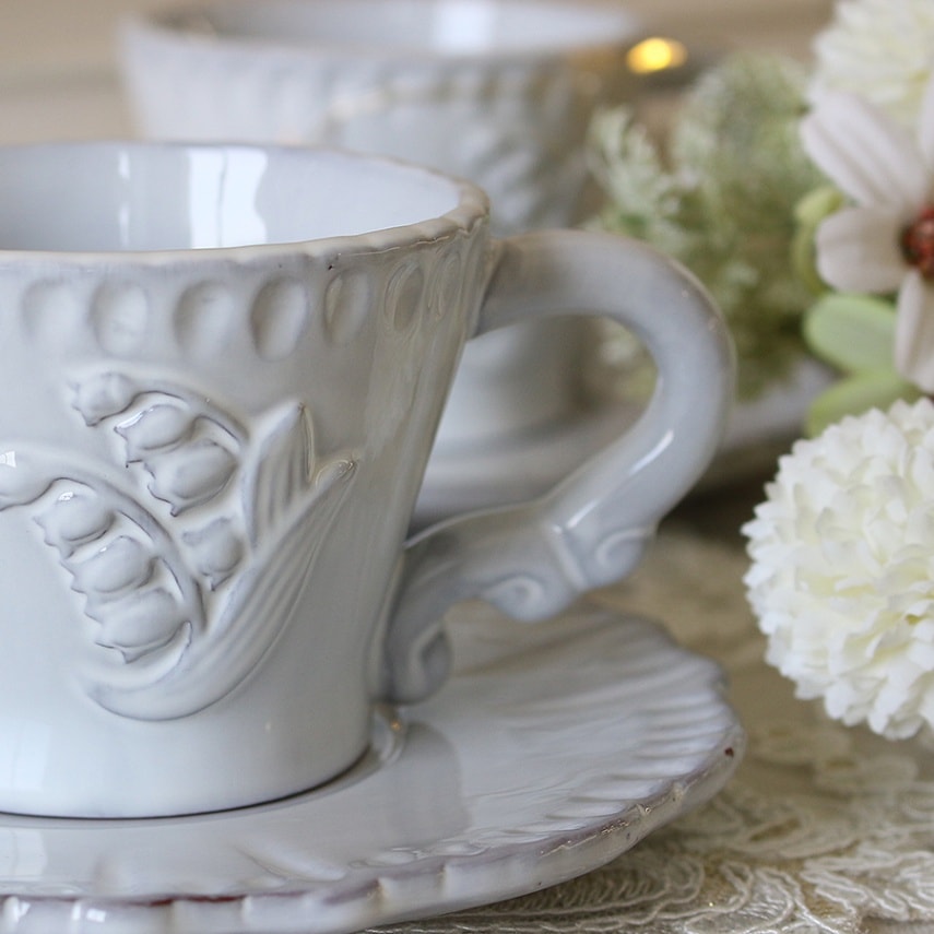 ミュゲ・大皿（直径３５センチ） MIERU SAUCER【 Sサイズ 】3号 9.7cm 透明 クリア 受け皿 鉢皿